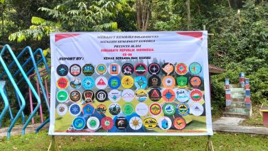 Spanduk komunitas pecinta alam dukung kegiatan 17 Agustus di Cagar Alam Wera Sigi