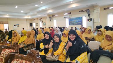 Sosialisasi Kick Off Program Tuntas Baca Qur’an (TBQ) Kemenag Kota Tarakan di SMP Negeri 1 Tarakan, diikuti guru PAI SD, SMP, hingga SMA.