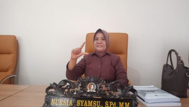 DPRD Sigi dari Fraksi Partai Gerindra, Nursia Syamsu, S.Pd., MM, (Foto: A6/interkini.co)
