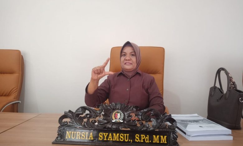 DPRD Sigi dari Fraksi Partai Gerindra, Nursia Syamsu, S.Pd., MM, (Foto: A6/interkini.co)