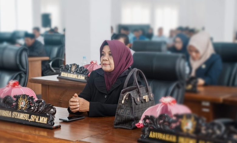 Anggota DPRD Kabupaten Sigi, Nursia Syamsu, S.Pd