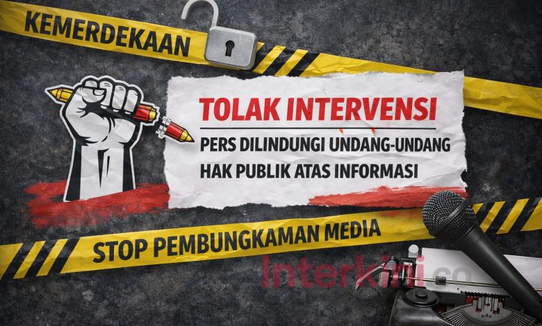 Ilustrasi kebebasan pers/dk.interkini.co