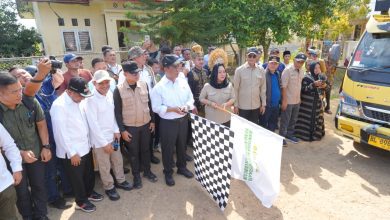 Pelepasan Simbolis Bantuan kepada korban bencana (IST)