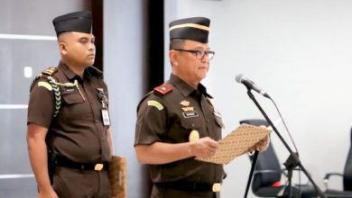 Kajati Sulteng Lantik Asisten Pengawasan dan Asisten Intelijen