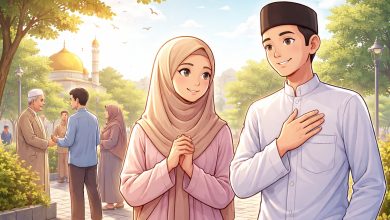 Ilustrasi suasana reflektif dan nilai-nilai keislaman dalam kehidupan sehari-hari. (Ilustrasi: Dok. Interkini.co)