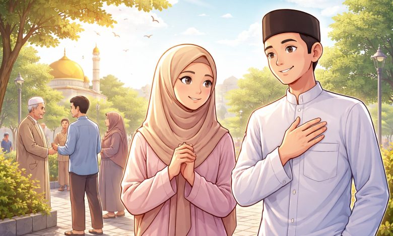 Ilustrasi suasana reflektif dan nilai-nilai keislaman dalam kehidupan sehari-hari. (Ilustrasi: Dok. Interkini.co)