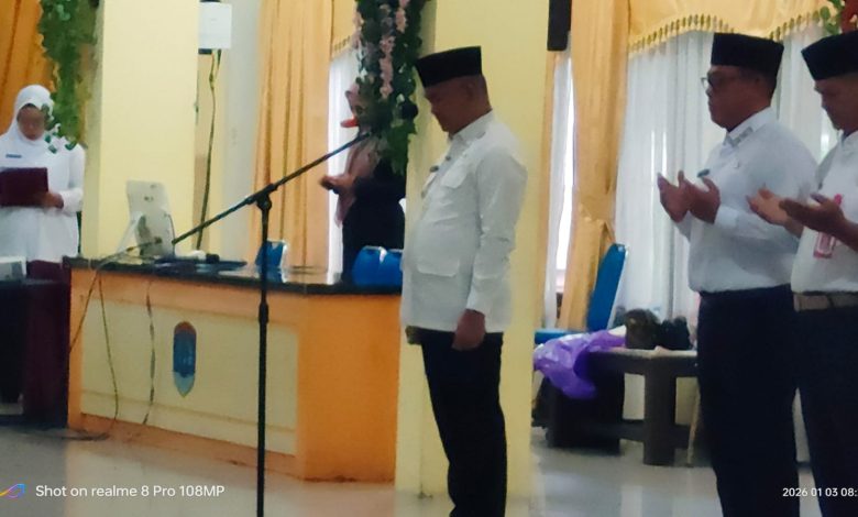 Wali Kota Tarakan dr. H. Khairul, M.Kes memimpin Upacara Hari Amal Bakti (HAB) ke-80 Kementerian Agama di Gedung Serba Guna Wali Kota Tarakan, Sabtu (3/1/2026). (Foto: Dok. Interkini.co)