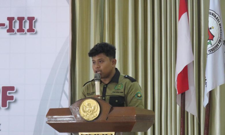 DEMA FDKI UIN Datokarama Palu, Mohamad Rifal Ayuba (Foto: Ub/INTERKINI.CO)