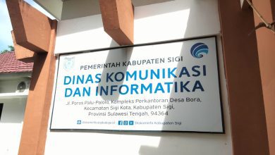 Kantor Dinas Komunikasi dan Informatika Kabupaten Sigi. (Foto: INTERKINI.CO)