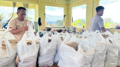 Dapur Umum yang dikelola Institut Pemerintahan Dalam Negeri (IPDN) di Aceh Tamiang