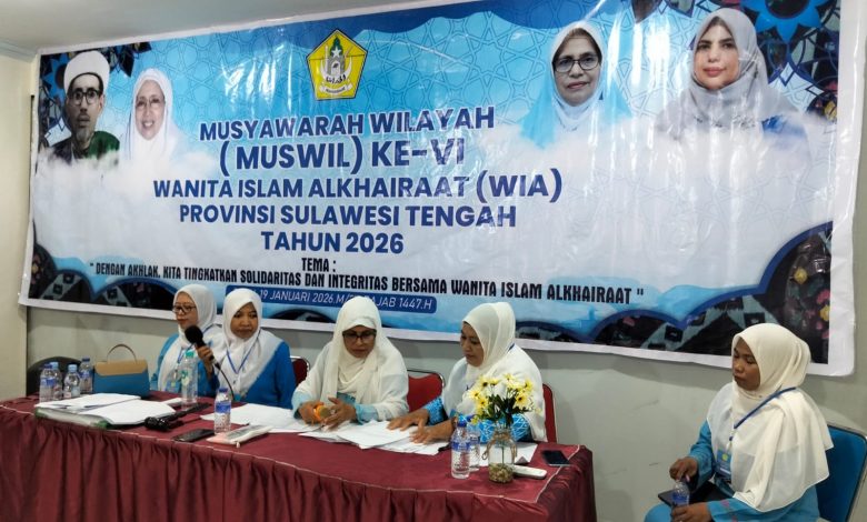 Suasana Muswil ke-VI Pengurus Wilayah Wanita Islam Alkhairaat Provinsi Sulawesi Tengah. (Foto: hd.in)