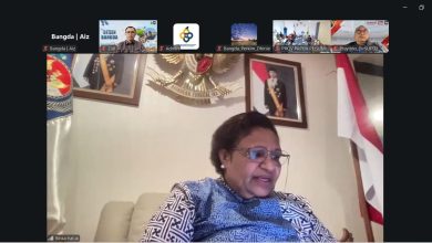 Wamendagri Ribka Haluk memimpin rapat daring membahas progres pembangunan KPP Papua Pegunungan, Jumat, 27 Februari 2026.