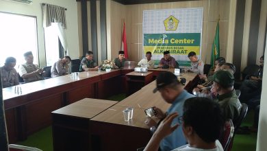 Suasana rapat koordinasi kesiapan pengamanan Haul Guru Tua ke-58 di lantai dua Gedung PB Alkhairaat, Palu.