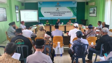 Ketua BAZNAS Tarakan pada Rakor Qurban 2026 dan Pelatihan Penyembelihan Halal di Kantor BAZNAS Tarakan, Sabtu (2/5/2026).