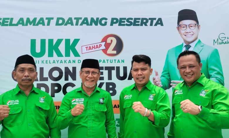 Empat calon ketua PKB Parigi Moutong mengikuti UKK di DPW PKB Sulteng.