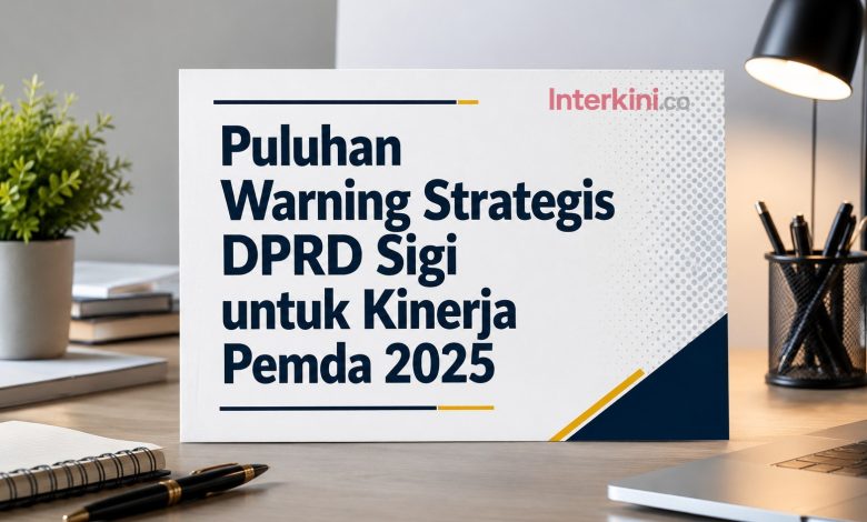 Ilustrasi warning strategis DPRD Sigi terhadap kinerja Pemda Sigi Tahun 2025.