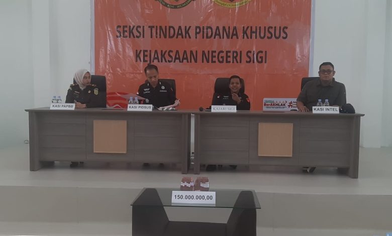 Kejaksaan Negeri Sigi menyebut uang sebesar Rp150 juta yang telah diserahkan dalam perkara dugaan pemerasan dalam jabatan dan gratifikasi proyek olahan pakan merupakan bentuk itikad baik dari salah satu tersangka.