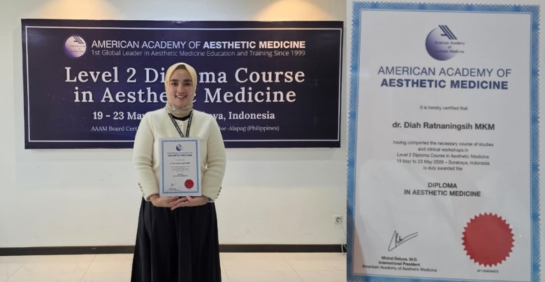 Direktur RSUD Tora Belo, dr. Diah Ratnaningsih MKM, saat mengikuti pendidikan peningkatan kompetensi bidang aesthetic medicine yang diselenggarakan American Academy of Aesthetic Medicine di Surabaya, Jawa Timur.