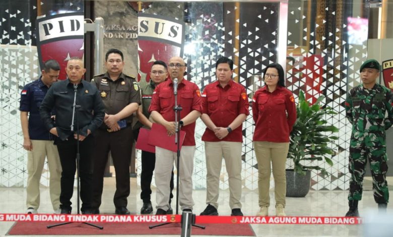Direktur Penyidikan Jampidsus Kejaksaan Agung, Syarief Sulaeman Nahdi, saat konferensi pers di Gedung Kejaksaan Agung, Jakarta, Rabu (3/6/2026). (Dok. Puspenkum Kejagung)