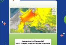 Peringatan tsunami akibat Gempa 7,7 Mindanao