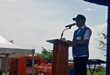 Gubernur Sulawesi Tengah Anwar Hafid menyampaikan sambutan saat peluncuran Program Berani Lancar di Desa Kota Pulu, Kecamatan Dolo, Kabupaten Sigi, Minggu (7/6/2026). (Foto: Interkini.co)