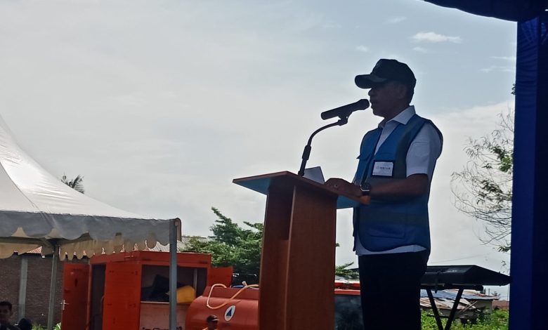 Gubernur Sulawesi Tengah Anwar Hafid menyampaikan sambutan saat peluncuran Program Berani Lancar di Desa Kota Pulu, Kecamatan Dolo, Kabupaten Sigi, Minggu (7/6/2026). (Foto: Interkini.co)