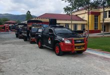 Personel Brimob Polda Sulawesi Tengah disiagakan untuk membantu penanganan pascagempa Magnitudo 6,7 di Kabupaten Sigi.