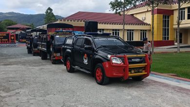 Personel Brimob Polda Sulawesi Tengah disiagakan untuk membantu penanganan pascagempa Magnitudo 6,7 di Kabupaten Sigi.