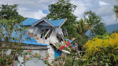 Bangunan warga di Kamarora B, Kecamatan Nokilalaki, Kabupaten Sigi, Sulawesi Tengah, mengalami kerusakan akibat gempa Magnitudo 6,7. (Dok. Humas Polres Sigi)