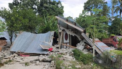 Bangunan warga di Sigi mengalami kerusakan setelah gempa Magnitudo 6,7 mengguncang Sulawesi Tengah. (IST)