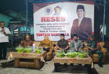 Anggota DPRD Kota Tarakan Dapil IV Tarakan Utara, Suryadi Sangkala, saat menggelar reses Masa Persidangan III Tahun Sidang 2025/2026 di Kelurahan Juata Permai, Kecamatan Tarakan Utara, Minggu (15/6/2026) malam.