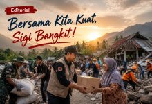 Ilustrasi editorial tentang solidaritas masyarakat dan berbagai pihak dalam membantu warga terdampak gempa di Kabupaten Sigi. (Ilustrasi)