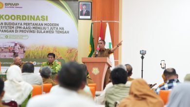 Gubernur Anwar Hafid membuka Rakor Berani Panen Raya Sulteng di Kabupaten Sigi.