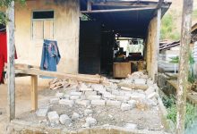 Kerusakan sejumlah bangunan pascagempa M5,5 di Halmahera Tengah, Maluku Utara, Selasa (1/9/2026). (Sumber: BPBD Kabupaten Halmahera Tengah)