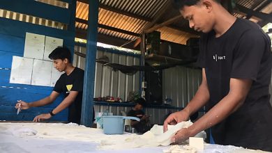 Pabrik Tahu Putra Harapan Maju di Sebatik, Kabupaten Nunukan, Kalimantan Utara. Foto: Asnani/Interkini.co
