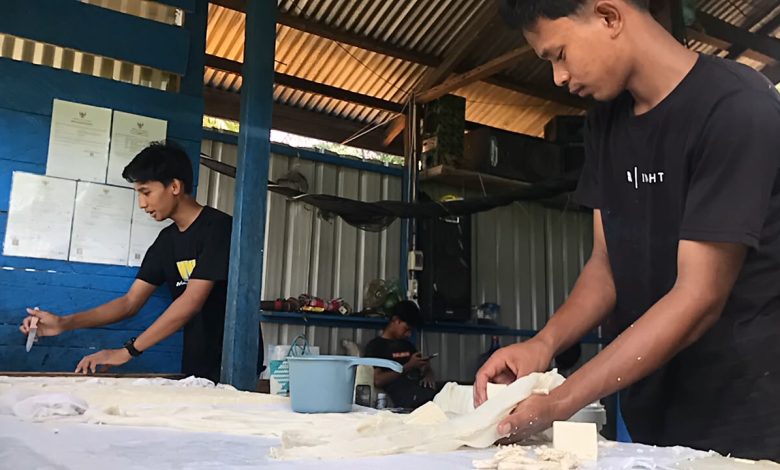 Pabrik Tahu Putra Harapan Maju di Sebatik, Kabupaten Nunukan, Kalimantan Utara. Foto: Asnani/Interkini.co